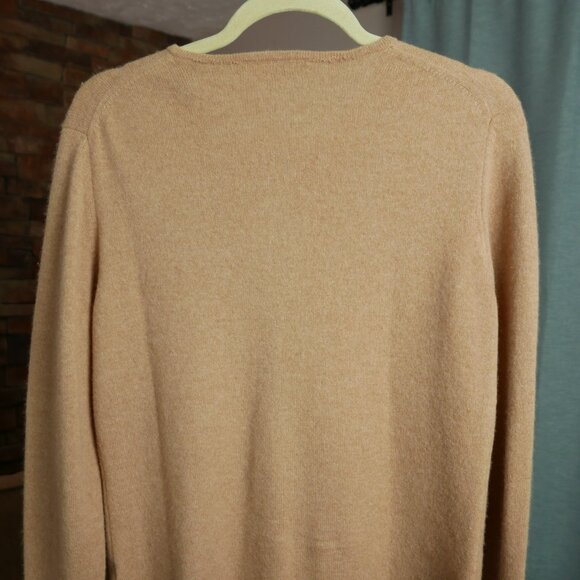 Lord & Taylor		Camel 100% Cashmere Two-Ply Cardigan Sweater	Medium - Picture 5 of 7